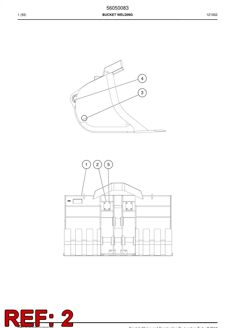 56044340 560 443 40 Plate - Sandvik Technical Drawing