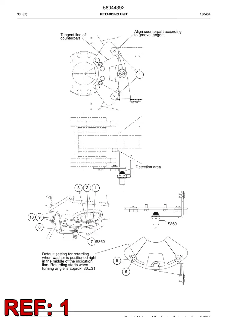 56044393 560 443 93 Plate - Sandvik Technical Drawing