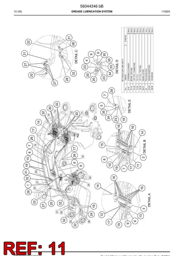 56044470 560 444 70 Pipe - Sandvik Technical Drawing