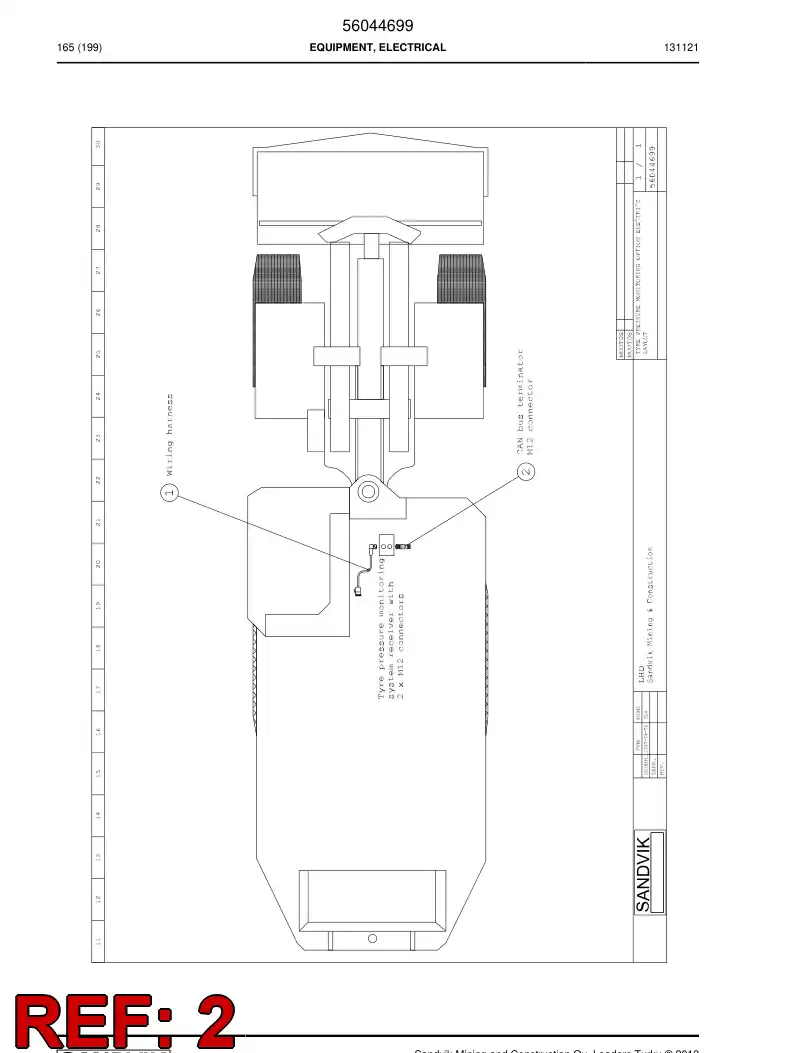 56044786 560 447 86 Terminator - Sandvik Technical Drawing