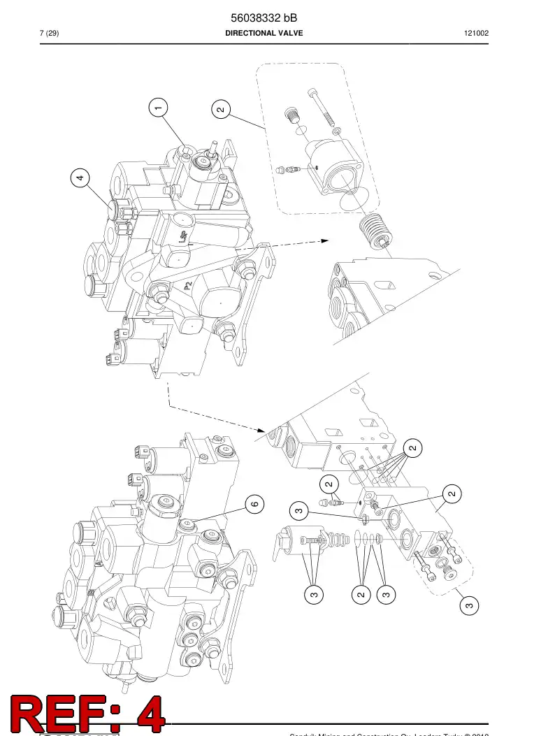 56044830 560 448 30 Pressure relief valve - Sandvik Technical Drawing