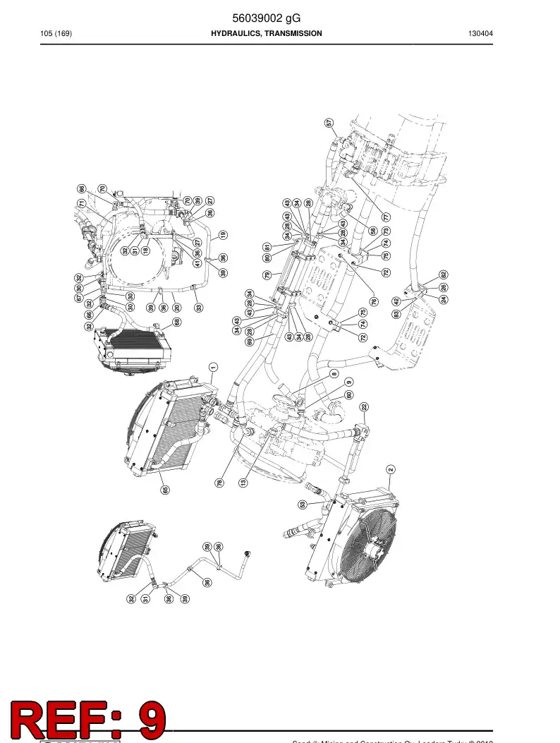 56045150 560 451 50 Hose, Hydraulic - Sandvik Technical Drawing
