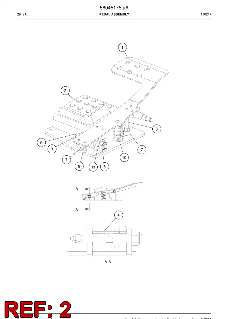 56045174 560 451 74 Supporting block - Sandvik Technical Drawing