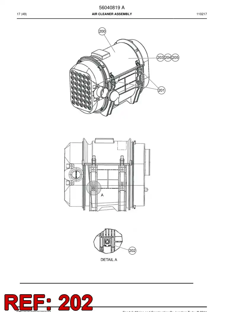 56045267 560 452 67 Clip - Sandvik Technical Drawing