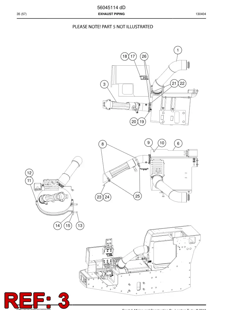 56045285 560 452 85 Ejector - Sandvik Technical Drawing