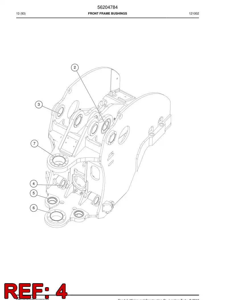 56045391 560 453 91 Bushing - Sandvik Technical Drawing