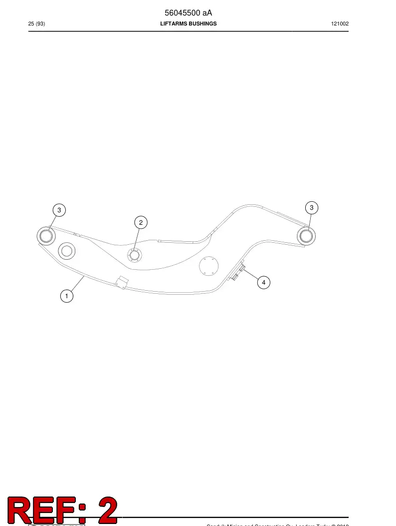 56045392 560 453 92 Bushing - Sandvik Technical Drawing