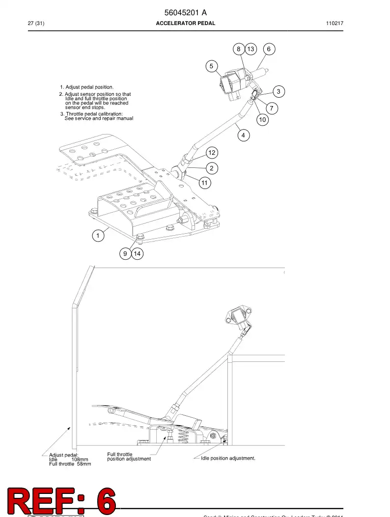 56045445 560 454 45 Bushing - Sandvik Technical Drawing