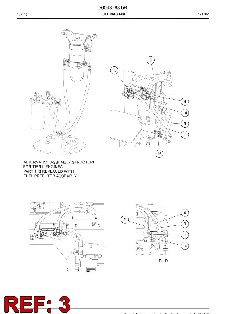56045993 560 459 93 Hydraulic hose - Sandvik Technical Drawing