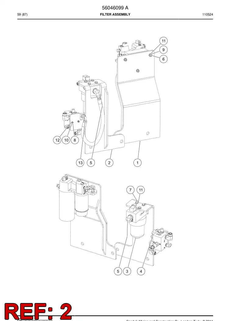 56046104 560 461 04 Supporting block - Sandvik Technical Drawing