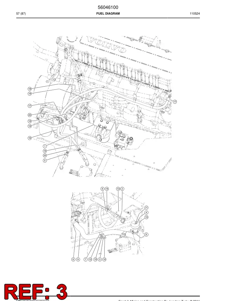 56046107 560 461 07 Plate - Sandvik Technical Drawing
