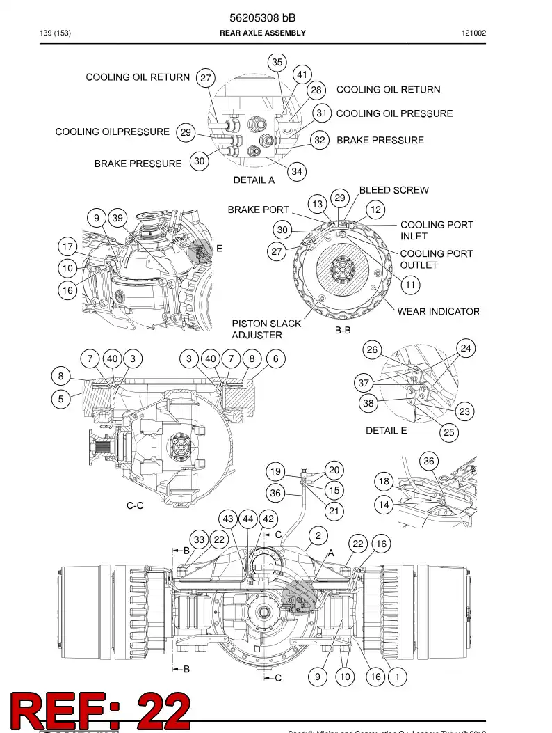 56046451 560 464 51 Hexagon nut - Sandvik Technical Drawing
