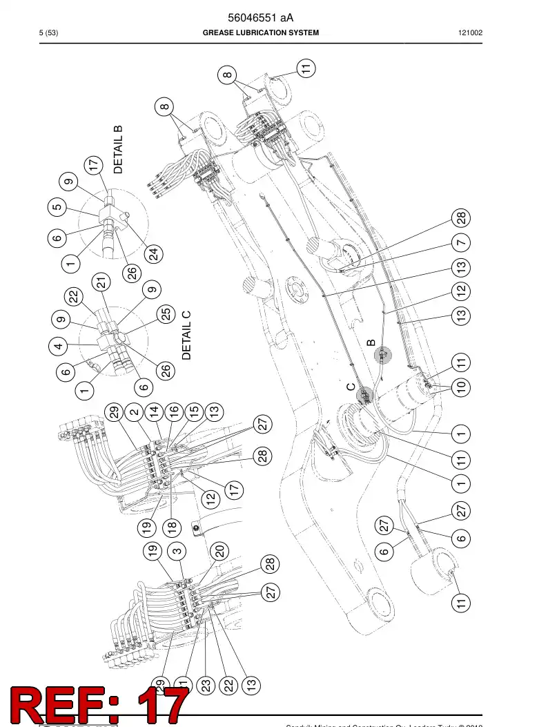 56046795 560 467 95 Pipe - Sandvik Technical Drawing
