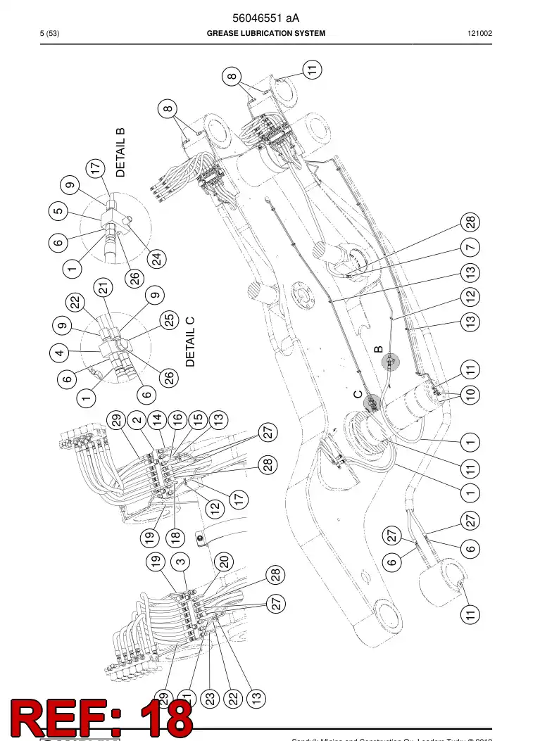 56046796 560 467 96 Pipe - Sandvik Technical Drawing