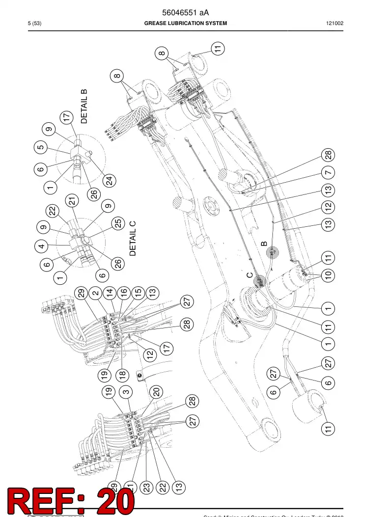 56046798 560 467 98 Pipe - Sandvik Technical Drawing