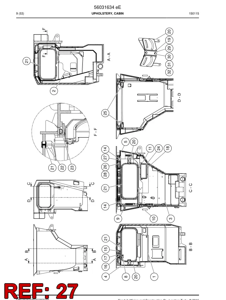 56046864 560 468 64 Wiring Kit - Sandvik Technical Drawing