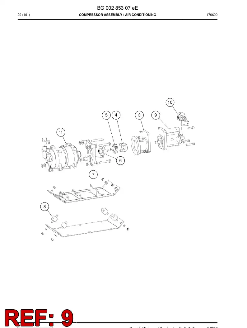 56047178b 560 471 78b Motor, Hydraulic - Sandvik Technical Drawing