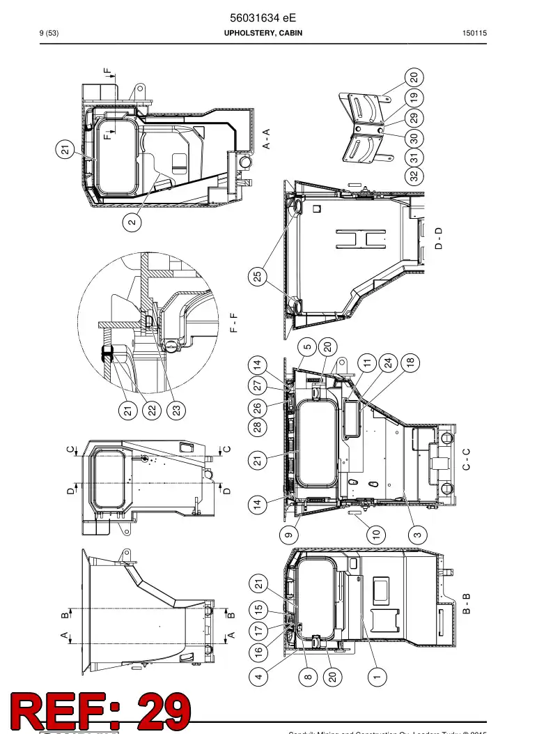 56047437 560 474 37 Bracket - Sandvik Technical Drawing