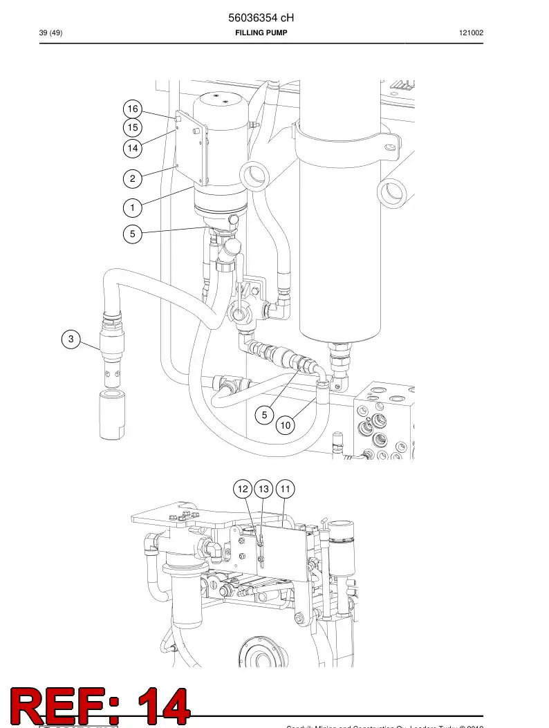 56047546 560 475 46 Mounting plate - Sandvik Technical Drawing