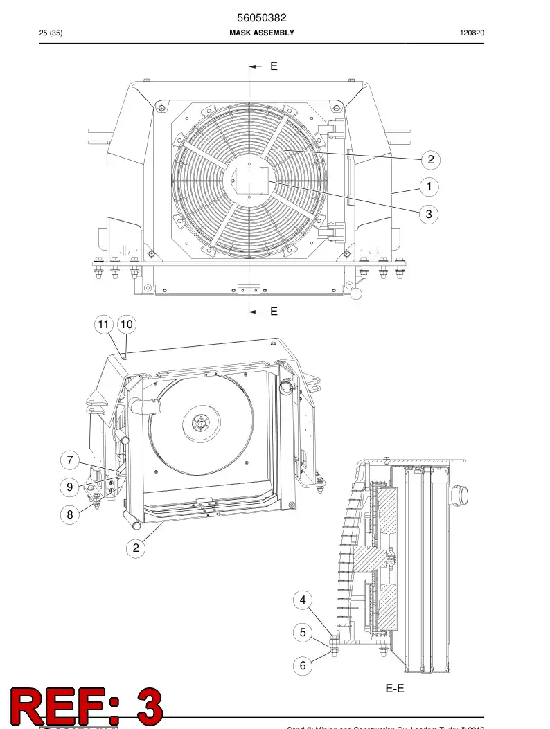 56049439 560 494 39 Vane motor - Sandvik Technical Drawing