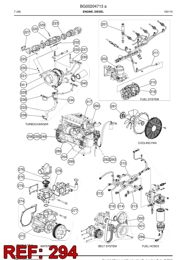 56049474 560 494 74 Sensor - Sandvik Technical Drawing