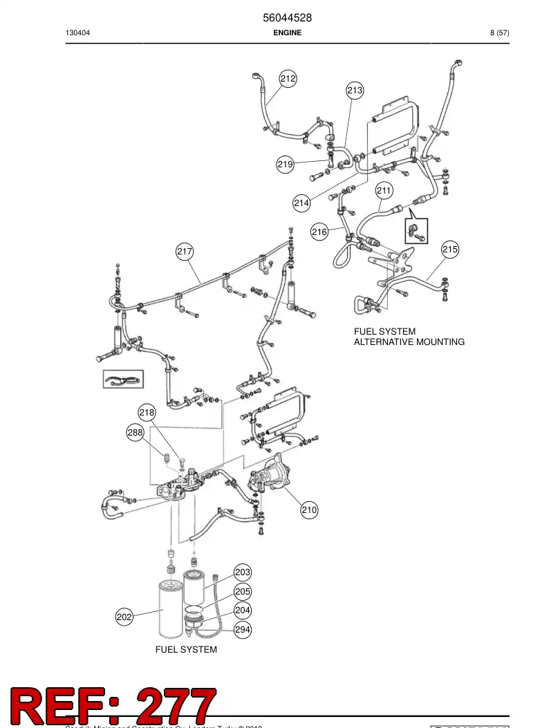 56049804 560 498 04 O-Ring - Sandvik Technical Drawing