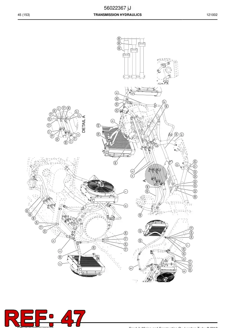 56050017 560 500 17 Hydraulic hose - Sandvik Technical Drawing