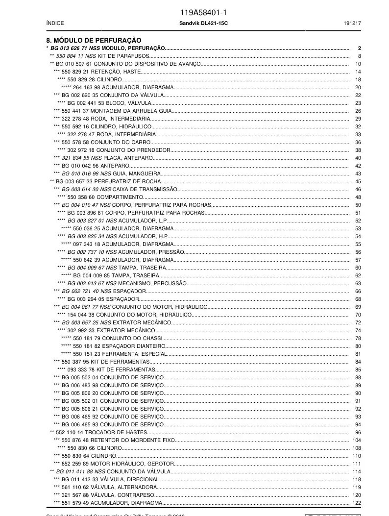 56111062d 561 110 62d VLVULA, ALTERNADORA - Sandvik Technical Drawing