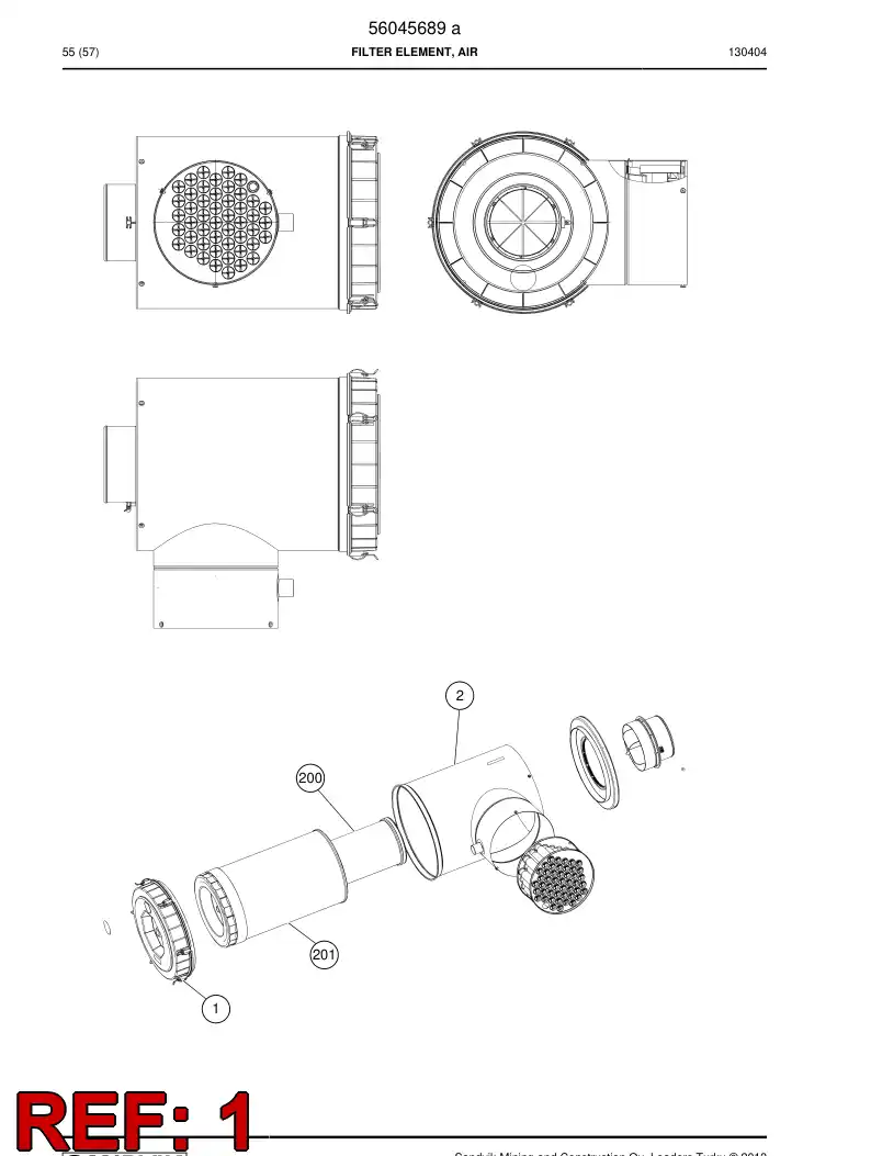 56202139 562 021 39 Cover - Sandvik Technical Drawing