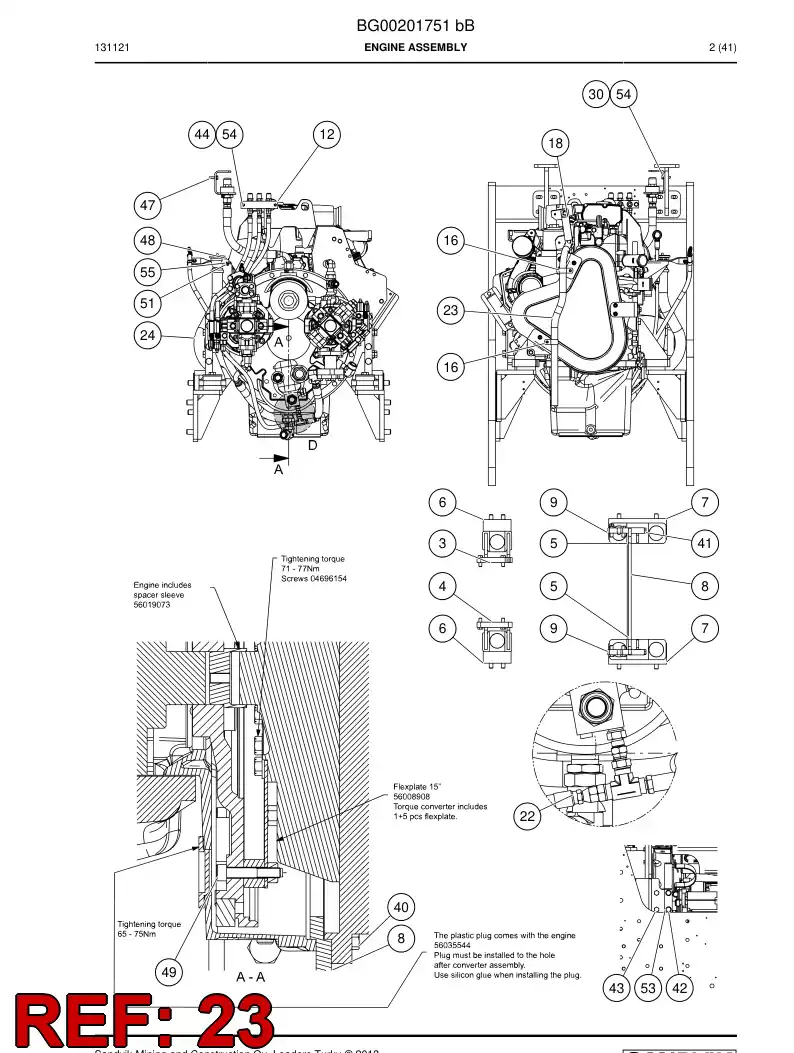 56202233 562 022 33 Hose - Sandvik Technical Drawing