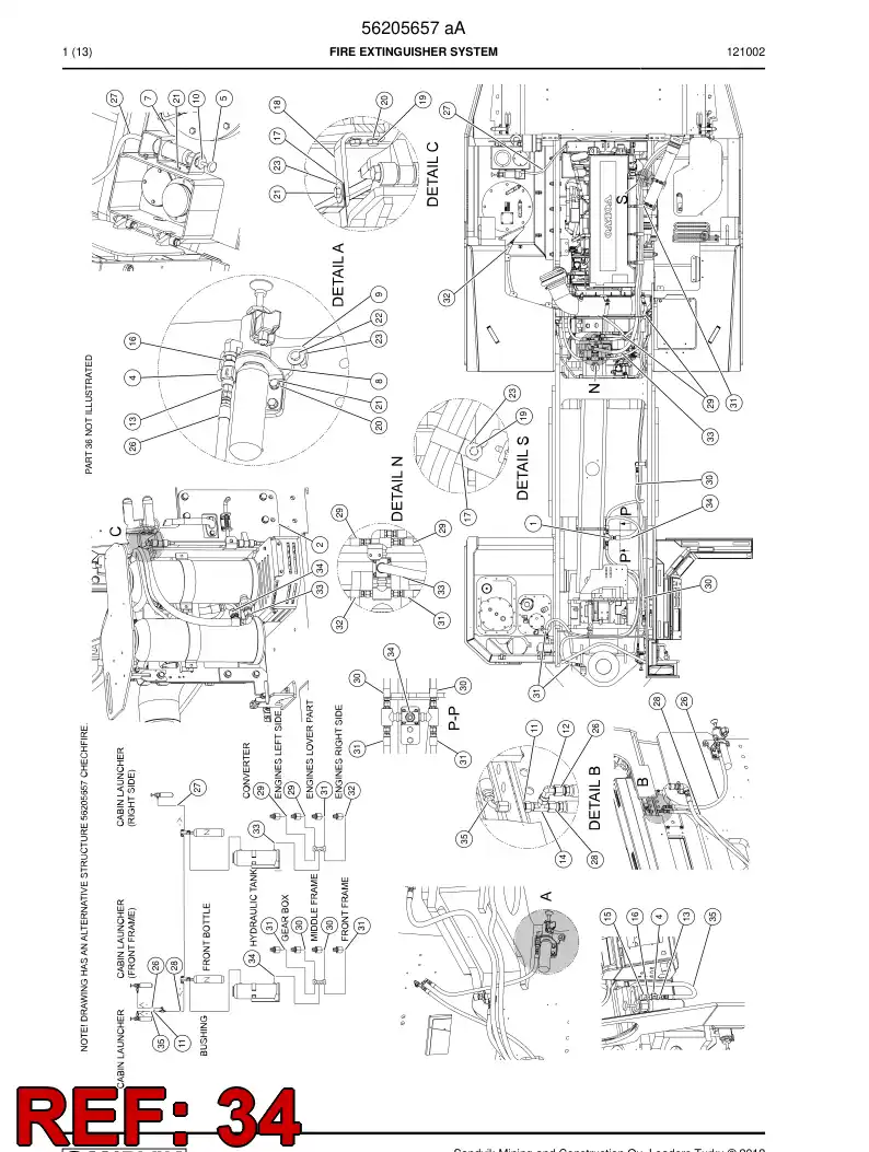 56202418 562 024 18 Hydraulic hose - Sandvik Technical Drawing