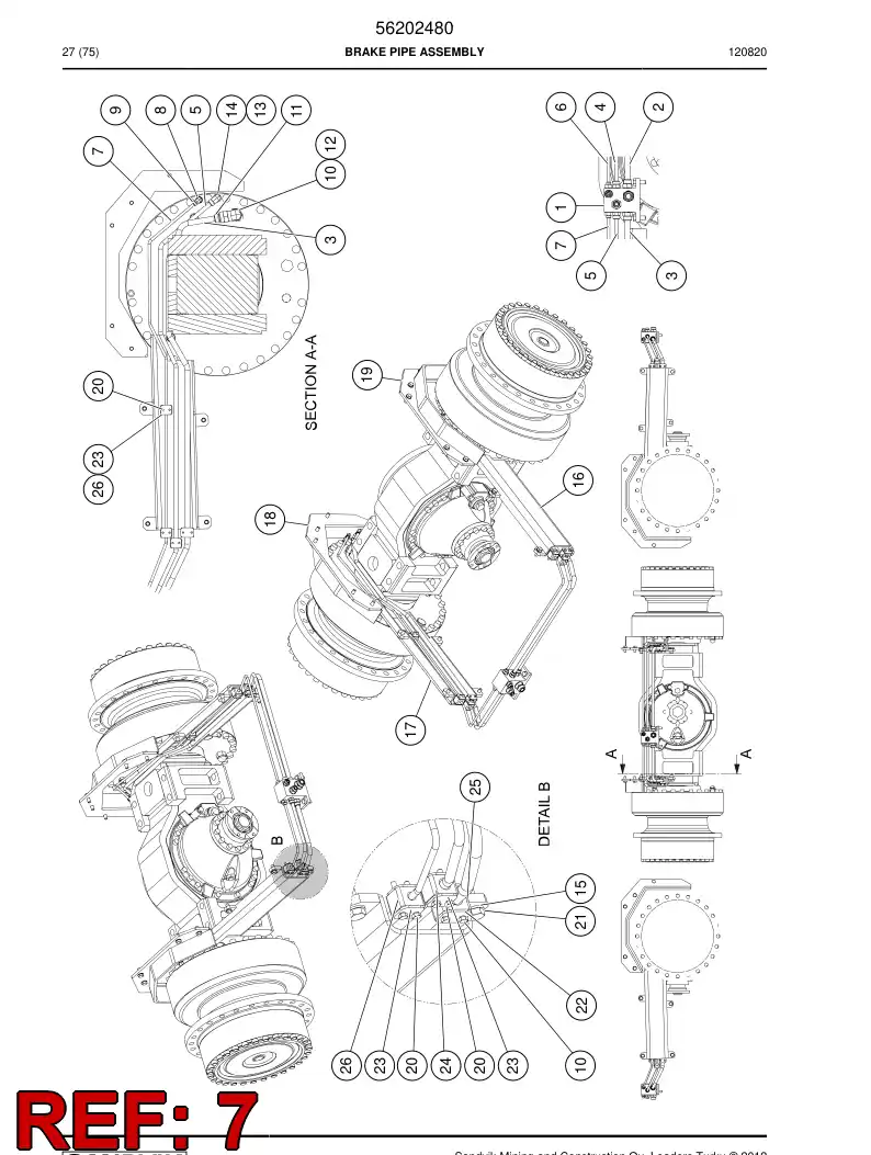 56202482 562 024 82 Pipe - Sandvik Technical Drawing