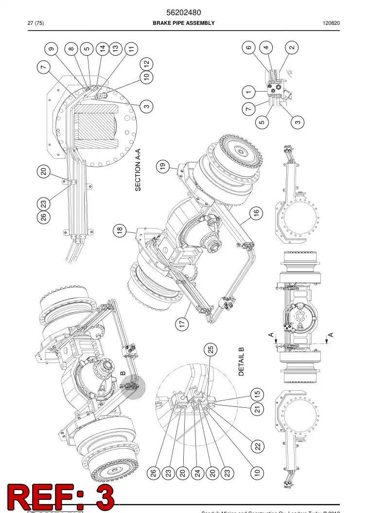 56202486 562 024 86 Pipe - Sandvik Technical Drawing