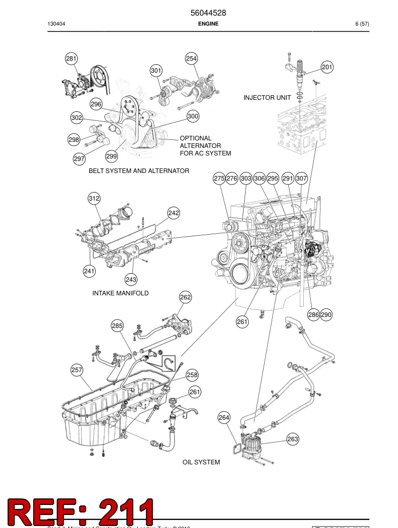 56203186 562 031 86 Hose, Fuel - Sandvik Technical Drawing