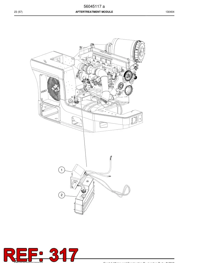 56203201 562 032 01 Pressure sensor - Sandvik Technical Drawing