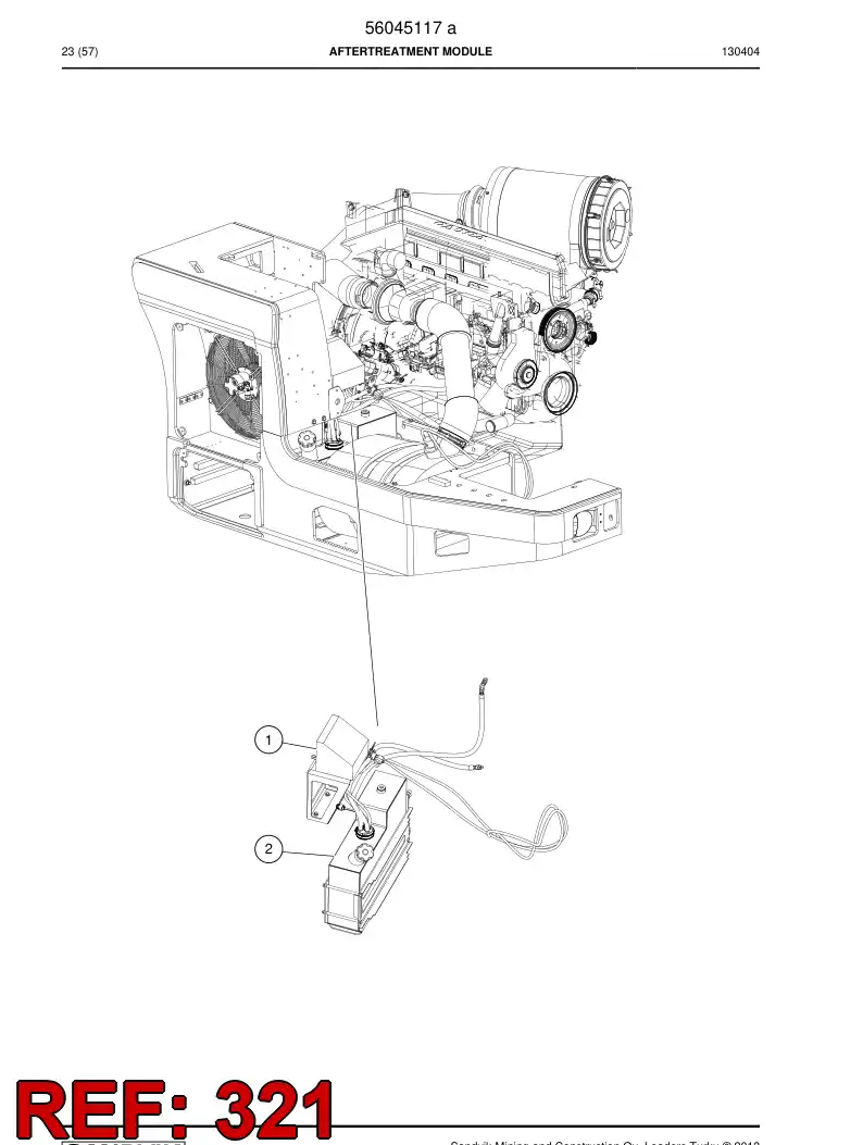 56203205 562 032 05 Solenoid - Sandvik Technical Drawing
