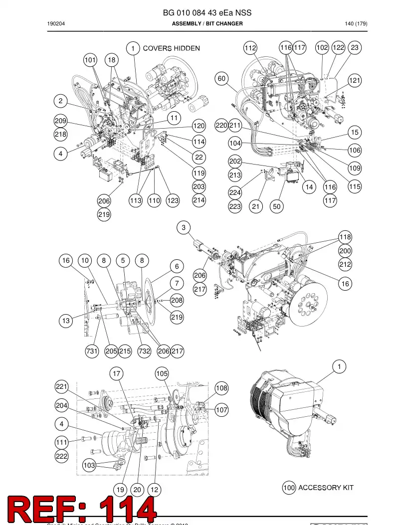 56204835 562 048 35 ABRAZADERA - Sandvik Technical Drawing