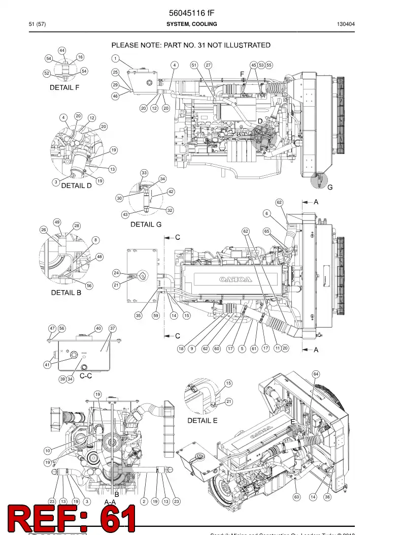 56205249 562 052 49 Supporting block assembly - Sandvik Technical Drawing