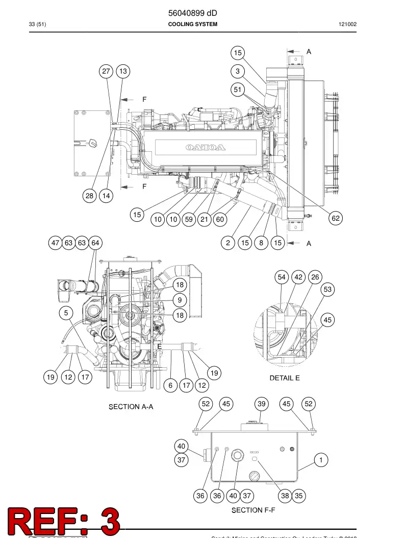 56206743 562 067 43 Suction connection - Sandvik Technical Drawing