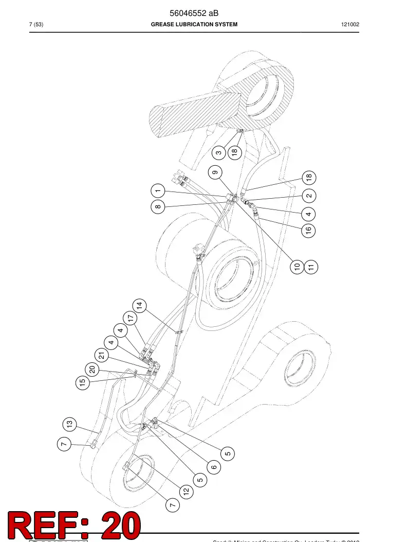 56206748 562 067 48 Hydraulic hose - Sandvik Technical Drawing