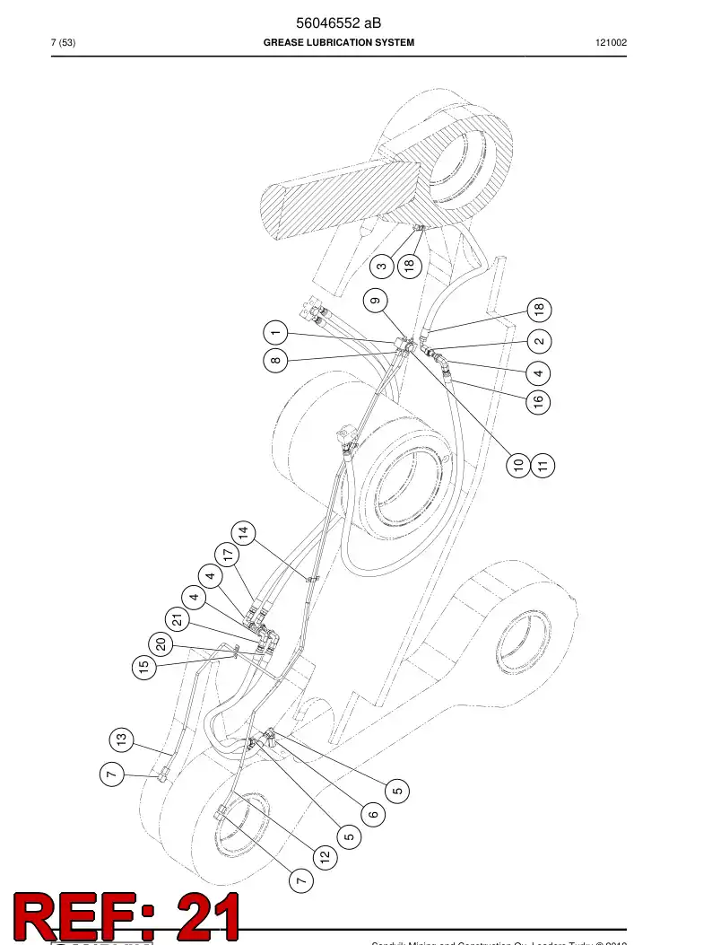56206749 562 067 49 Hydraulic hose - Sandvik Technical Drawing