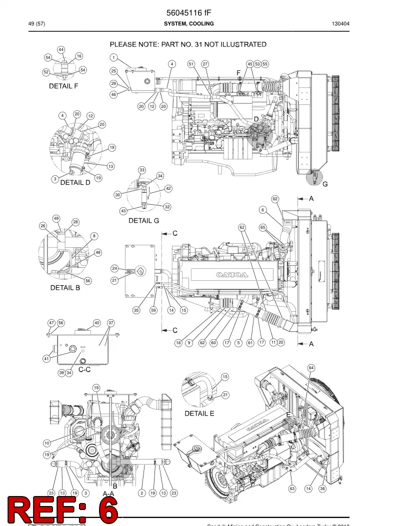56206787 562 067 87 Suction connection - Sandvik Technical Drawing