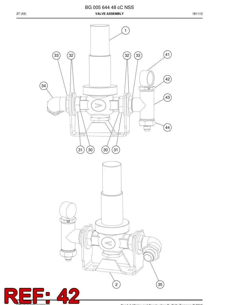 56207888 562 078 88 Adapter, Reducer - Sandvik Technical Drawing