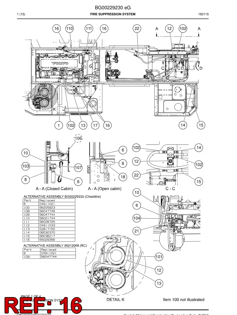 56208230 562 082 30 Hose, Hydraulic - Sandvik Technical Drawing