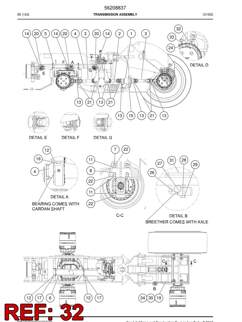 56208591 562 085 91 Plate - Sandvik Technical Drawing