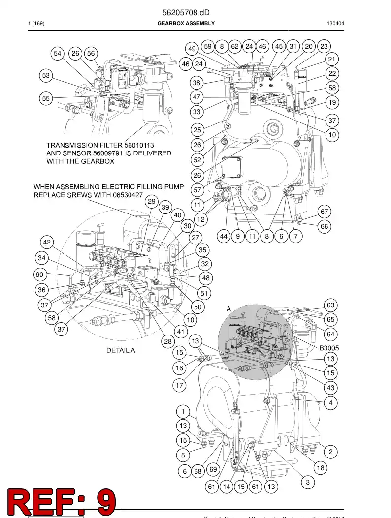 56209578 562 095 78 Union, Bulkhead - Sandvik Technical Drawing