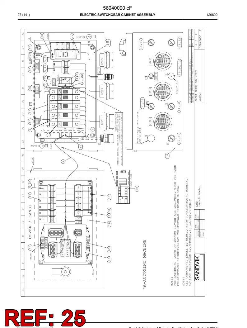 56209728 562 097 28 Fuse - Sandvik Technical Drawing