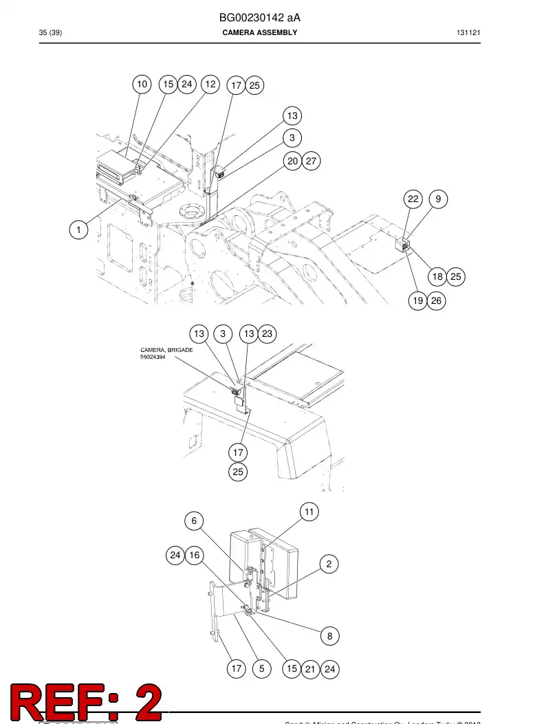 56209796 562 097 96 Supporting block assembly - Sandvik Technical Drawing