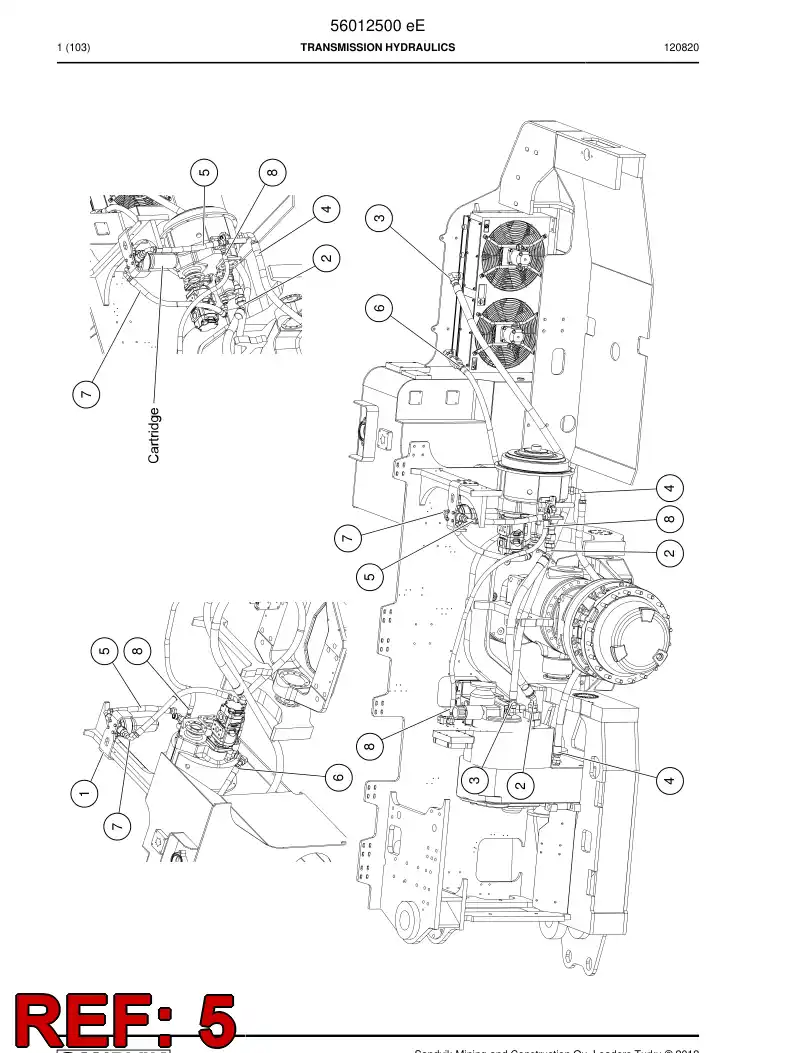 56209962 562 099 62 Hydraulic hose - Sandvik Technical Drawing