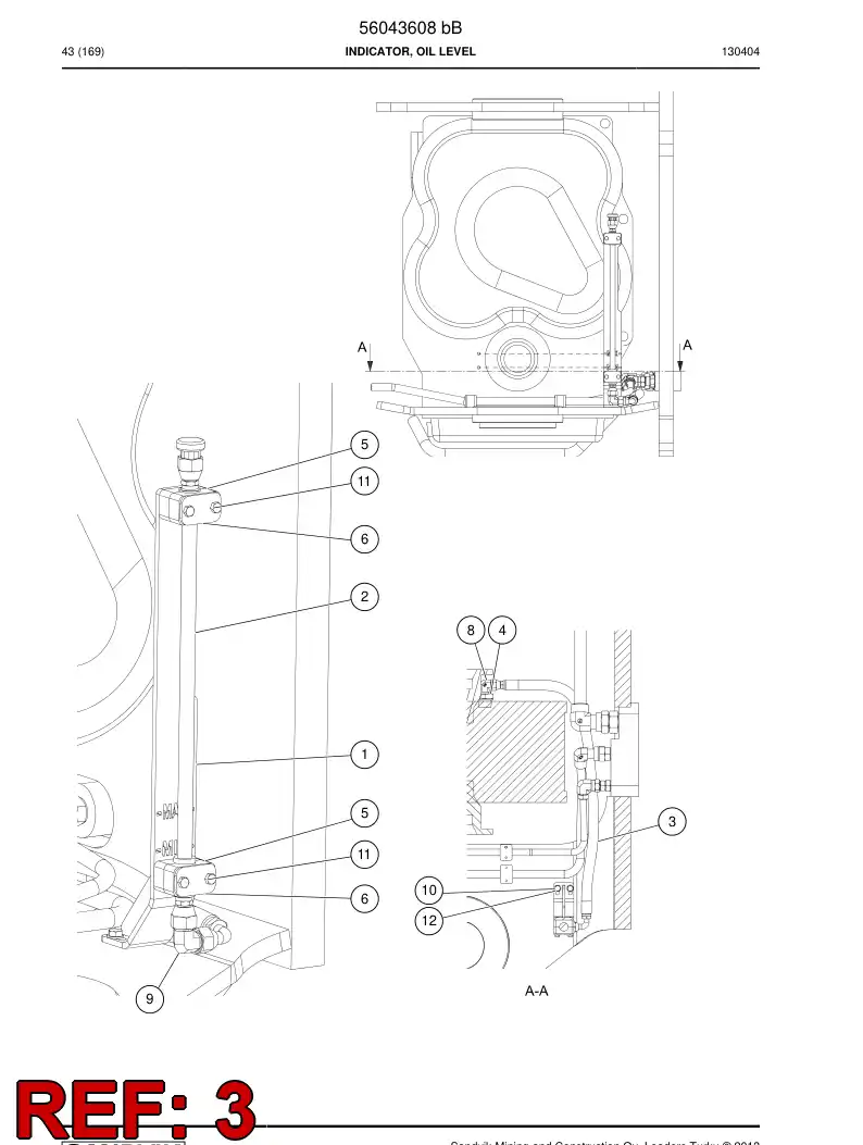 56210155 562 101 55 Hose, Hydraulic - Sandvik Technical Drawing